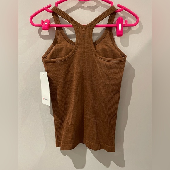 BNWT Lululemon Ebb to street tank top in Java Size 4 - Picture 2 of 4